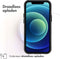 iMoshion Hoesje Geschikt voor iPhone 12 Mini Hoesje Shockproof - iMoshion Rugged Hybrid Carbon Case - Zwart