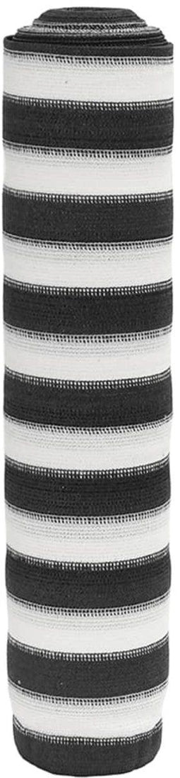 vidaXL - Privacynet - 150 - g/m² - 1,2x25 - m - HDPE - antracietkleurig - en - wit