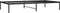 vidaXL - Bedframe - metaal - zwart - 100x190 - cm