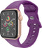 imoshion Siliconen⁺ bandje - Geschikt voor Apple Watch 1, 2, 3, 4, 5, 6, 7, 8, 9, 10 (42 mm), SE - 38/40/41 mm - Paars - S/M