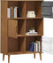 vidaXL - Boekenkast - MOLDE - 90x35x133,5 - cm - massief - grenenhout - bruin