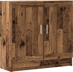 vidaXL - Boekenkast - 82,5x30,5x80 - cm - bewerkt - hout - oud - houtkleurig