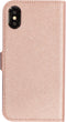 Mobiparts Saffiano Wallet Case - iPhone X iPhone XS - Ruimte voor 3 pasjes - Roze