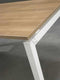 Hoogte verstelbaar hoekbureau Kubus breed 180CM diep 160CM bladkleur Speciale Kleur framekleur Aluminium (RAL9006) wingzijde Rechts