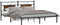 vidaXL - Bedframe - zonder - matras - 183x203 - cm - spaanplaat - gerookt - eiken