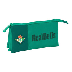 Pennenetui met 3 vakken Real Betis Balompié Groen 22 x 12 x 3 cm