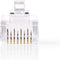 RJ45-Connector - Male - Stranded UTP CAT6 - Recht - Verguld - 10 Stuks - PVC - Transparant - Envelop