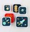 Back to school set - Drinkfles / 4 Snackdozen / Lunchbox - Ruimte - A Little lovely company