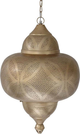 Safaary - Marokkaanse Hanglamp Goud Lonna Ø 40 x 64cm