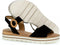Gabor 82.772.47 - Dames Sandalen - Sportieve sandaal met raffia gesp - Zwart