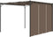 vidaXL - Tuinprieel - met - zijgordijn - 3x3x2,25 - m - taupe