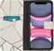 iMoshion Hoesje Geschikt voor iPhone 11 Hoesje Met Pasjeshouder - iMoshion Design Softcase Bookcase - Wit / Meerkleurig / Goud / White Graphic