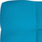 vidaXL - Palletkussen - 120x40x12 - cm - stof - blauw