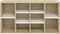 vidaXL - Schoenenbank - 103x30x54,5 - cm - bewerkt - hout - wit - sonoma - eikenkleur