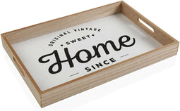 Snackdienblad Versa Home Hout MDF 30 x 5 x 45 cm