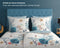 Good Morning - Dekbedovertrek 200x200 cm - Maritiem ontwerp met zeepaardjes en koraal - Wit/Blauw (2 stuks)