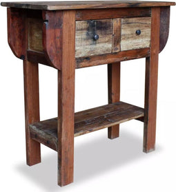 vidaXL - Wandtafel - 80x35x80 - cm - gemengd - gerecycled - hout