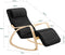 SoBuy Ligstoel - Comfortabel - Max. 150 kg - 78 x 56 x 90 cm - Zwart