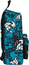 Schoolrugzak El Niño Ocean Zwart Blauw (33 x 42 x 15 cm)