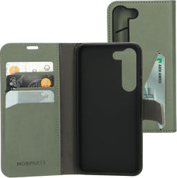 Mobiparts Galaxy S23 - Classic Wallet Case - Ruimte voor pasjes - Groen (2023)
