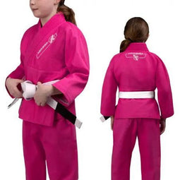 Hayabusa BJJ Gi Kids Essential - Jiu-Jitsu Gi - Lichtgewicht - Roze - Maat 82/94 cm (12-16 kg)