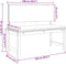 vidaXL - Tuinbank - met - Kussens - 100x50x91 - cm - Massief - Acaciahout