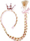 Princess Friends - Diadeem - Lange vlecht met kroon - Multicolor