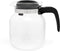 Bredemeijer Nora - Theepot 1,25 L - Hittebestendig borosilicaatglas - Zwart