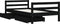 vidaXL - Kinderbedframe - met - lades - 80x160 - cm - massief - grenenhout - zwart