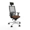 Bureaustoel met hoofdsteun Piqueras y Crespo 1D026N1 Donkerbruin