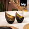 Gadgy Oosterse Theelichthouders - Set van 2 - Metaal Zwart / Goud - 16x14.5CM en 14.5x11.5CM (2 stuks)