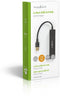 Nedis UHUBU3410BK - USB-hub 4-poorts USB 3.2 (Gen1 5Gb/s) - Zwart