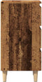 vidaXL - Nachtkastje - 40x35x69 - cm - bewerkt - hout - oud - houtkleurig