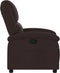 Fauteuil verstelbaar stof donkerbruin