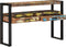 vidaXL - Einde - Tafels - Multikleur - 120x33x75 - cm - Massief - Gerecycled - Hout - en - Metaal