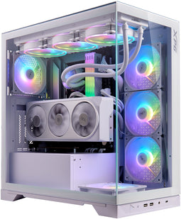 XPG Invader X - Tower - ATX/Micro-ATX/Mini-ITX - Gehard glas - Wit