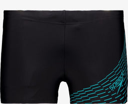 Speedo Medley Logo Aquashort - Sportzwembroek - Sneldrogend en duurzaam - Zwart/Groen