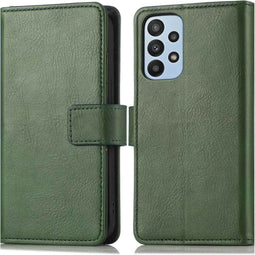 imoshion Hoesje Geschikt voor Samsung Galaxy A23 (5G) Hoesje Met Pasjeshouder - imoshion Luxe Bookcase - Groen