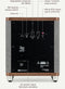 Ruark Audio RS1 subwoofer met ingebouwde versterker - walnoot