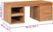 vidaXL - Salontafel - 90x50x40 - cm - massief - teakhout