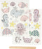 Rub-on Sticker vel 12 2x15 3 cm oceaan 1doos