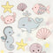 Rub-on Sticker vel 12 2x15 3 cm oceaan 1doos
