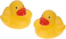 Rubber badeendjes familie - 9x stuks geel - badkamer fun - 5.5 cm - speelgoed eendjes