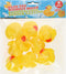 Rubber badeendjes familie - 9x stuks geel - badkamer fun - 5.5 cm - speelgoed eendjes