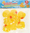 Rubber badeendjes familie - 9x stuks geel - badkamer fun - 5.5 cm - speelgoed eendjes