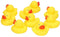 Rubber badeendjes familie - 9x stuks geel - badkamer fun - 5.5 cm - speelgoed eendjes
