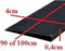 Rubber drempelhulp 0,4 x 4 x 100 cm (zwart)