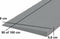 Rubber drempelhulp 0,8 x 8 x 100 cm met lijmlaag (grijs)