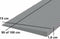 Rubber drempelhulp 1,6 x 15 x 100 cm met lijmlaag (grijs)
