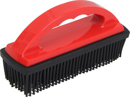 Rubberen borstel met handvat 16x5 cm